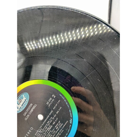 Vintage 1969 Glenn Campbell Galveston Record Album Vinyl LP 1960s Songs Music - Picture 9 of 15